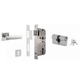 Dorset ML Series Eden 70mm Stainless Steel Door Handle Lock Set with Both Side Key Cylinder (Pack of 2)-picture-34