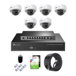 TP-Link VIGI C220I 2MP Indoor Network IP Combo Kit with 8 Channel NVR, 6 Cameras, 10 Port POE Switch, 2TB HDD, D-LINK 100M LAN Cable &a; Connectors-picture-37