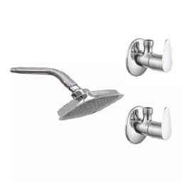 Fastgear 3 Pcs Fusion Stainless Steel Silver Chrome Finish Faucet Set with Shower, FG163-image-59