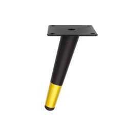 RAB 6 inch Zinc Black &a; Gold Sofa Leg, Cone (Pack of 4)-image-71