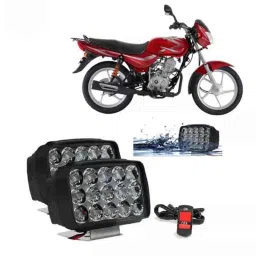 Cartronics 15 Led Fog Light with On/Off Switch for Bajaj Platina 100 Dts-I WhiteSet Of 2 Pcs, CAR-3JTPBE-picture-18