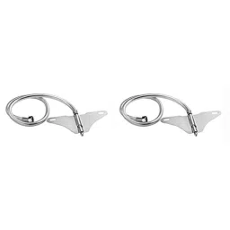 Spazio Stainless Steel 304 Chrome Finish Butterfly Toilet Jet Spray with 1.5m PVC Hose (Pack of 2)-picture-12