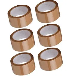 Veeshna Polypack 40m 2 inch Brown Self Adhesive Packaging Tape (Pack of 6)-picture-37
