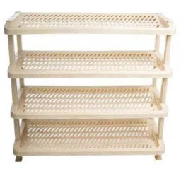 Nilkamal Plastic Beige Multipurpose Shelf with 4 Shelves-picture-1