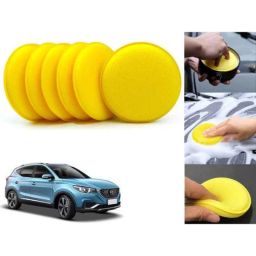 Auto Pearl Polyurethane Beige Washing &a; Waxing Polish Foam Sponge for EZ EV (Pack of 6)-picture-27