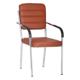 Da URBAN Acton Tan Leatherette Heavy Duty Metal Frame Visitor Chair with Arms-picture-49