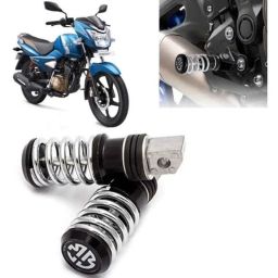 Auto Pearl 2 Pcs Steel Black Foot Rest Spring Coiled Set for Victor Premium BS6-picture-16