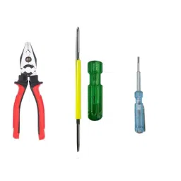 Hillgrove HGCM398M1 2-in-1 Multipurpose Screwdriver, 8 inch Combinational Plier &a; Line Tester Combo, HGCM697-16