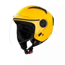 Studds Vogue Plastic Mustard Yellow Open Face Open Face Helmet, Size: Small-picture-40