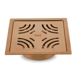 Ruhe Emerald 5x5 inch Stainless Steel 304 Antique Copper PVD Coating Square Flat Cut Floor Drain, 16-0330-04-picture-23