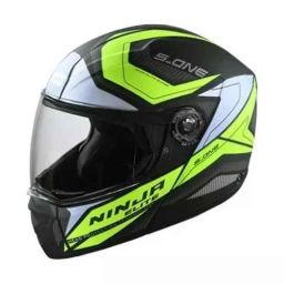 Studds Ninja Elite Super D4 Decor Plastic Black Full Face Flip-Up Helmet, Size: Medium-picture-6