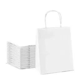 PRB Bags PB10145 White Curves Paper Paper Shopping Bag (Pack of 100)-image-57