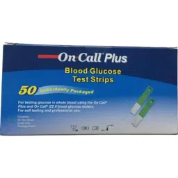 On Call Plus G133-117 50 Pcs Glucometer Strips Box-15