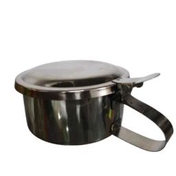 Fairbizps 300ml Stainless Steel Silver Spitting Mug with Lid &a; Leakproof (Pack of 2)-45