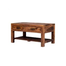 Angel Furniture 78x45x40cm Honey Medium Glossy Finish Sheesham Wood Table with Drawer, AF-148H-image-49