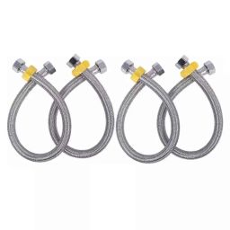 Fastgear 24 inch Stainless Steel Silver Connection Pipe, FG002 (Pack of 4)-image-34