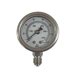 Japsin Instrumentation 0-70kg/cm² Pressure Gauge with Dual Scale 1000 PSI &a; Direct Mounting Bottom Entry, Connection: 1/4 inch, JI-144-49