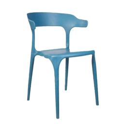 Rose Vision Plastic Blue Medium Back Cafe Chair with Backrest-image-25