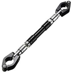AOW Handlebar Cross Bar Steering Wheel Strength Handle Lever Universal for All Bikes (Black)-45