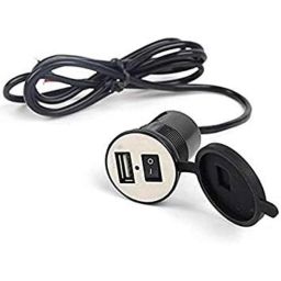 AOW Motorcycle Bike Mobile Phone USB Charger Power Adapter 12v (Waterproof) for Bullet Classic Chrome-36