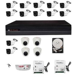 CP Plus 1MP 16 Channel Hd Dvr &a; Camera Combo Kit-31