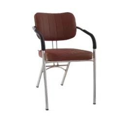Da URBAN Everton Tan Leatherette Heavy Duty Metal Frame Visitor Chair with Arms-picture-47