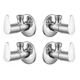 Spazio Stainless Steel Chrome Finish Vignette Angle Valve (Pack of 4)-picture-34