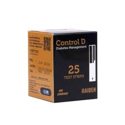 Control D 25 Pcs Black Glucometer Test Strips Set for Control D Glucometer image 4