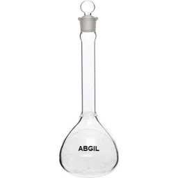 ABGIL 1000ml Borosilicate Glass Volumetric Flask with Stopper, ABG1606-38