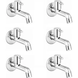 IRIS Dove Brass Chrome Finish Long Body Bib Tap (Pack of 6)-image-52