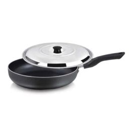 Atalso 260mm Aluminium Round Non Stick Fry Pan with Lid, AG99004 (Pack of 2)-20
