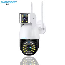 Cybernautt K4E 4MP Dual Lens Full HD 4G Sim Camera with Human Detect, Motion Detect, IP66, Two Way Audio, Notification, Alarm &a; Support 128GB SD image 2