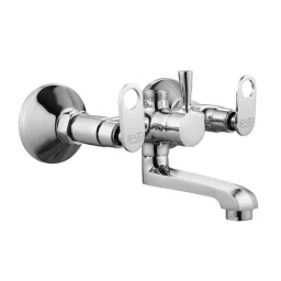 Spazio Prime Heavy Brass Chrome Finish Wall Mixer Without L-Bend-picture-47