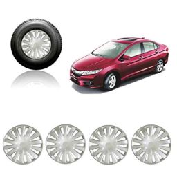 Auto Pearl 4 Pcs 15 inch Full Caps Wheel Cover Set for Honda City i-VTEC-30