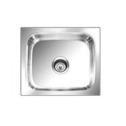 Crocodile 24x18x10 inch Single Bowl Stainless Steel Hi Gloss Finish Kitchen Sink with Square Coupling-image-4