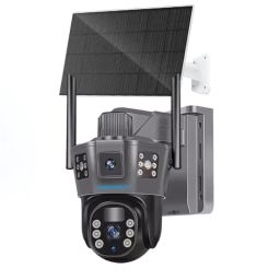 Cybernautt X8S 8MP Dual Lens Full HD Battery Powered 4G Solar Sim Camera with Human Detect, Motion Detect, 2 Way Audio, Alarm &a; Support 256GB SD-40