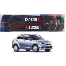 SureStrive 4 Pcs PVC &a; Rubber Black Car Door Sill Plate Set for Maruti Suzuki Swift Dzire Type-2 All Model-59