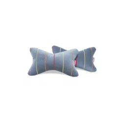 Elegant Comfy 29x16x10cm Grey Car Neck Rest Pillow, CU06 (Pack of 2)-picture-31