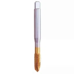Emkay Tools HSS Spiral Point Flute Tin Coated Machine Tap, Size: 27x3 mm-picture-0