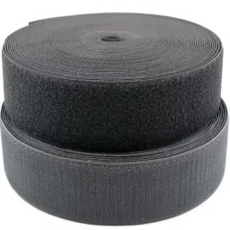 Velcro 5 Meter (50mm 2 Inch) Hook + Loop Fastener tape roll strips Used in Sofas Backs, Footwear, Pillow Covers, Bags, Purses, Curtains etc. (5Meter Black) Sew-on Velcro-image-11