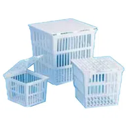 Tarsons 230x230x230mm Polypropylene Test Tube Basket with Cover, 180030-21