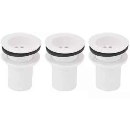Senkiddpro PVC White Centerset Installation Full Threaded Waste Coupling (Pack of 3)-26