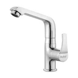 Ruhe Euphoria Brass Chrome Finish Swan Neck Faucet with 7 inch Round Swivel Spout, 11-0413-picture-5