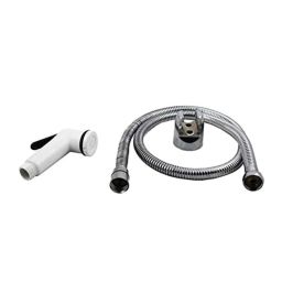 Elegant Casa ABS Health Faucet with Wall Hook &a; 1m Stainless Steel Chrome Finish Braided Rubber Hose, Siko 1817-28