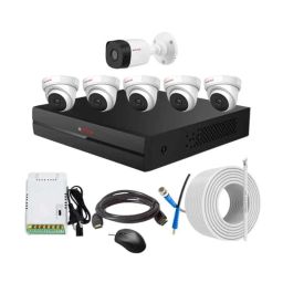 CP Plus 2.4MP Indoor &a; Outdoor CCTV Combo Kit with 8Ch DVR, 1 Bullet 5 Dome Camera, 8Ch SMPS, 70m Copper Cable &a; Connectors-14