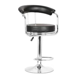 Da URBAN Melcon Leatherette Low Back Height Adjustable Revolving Black Bar Stool Chair, 351-picture-30