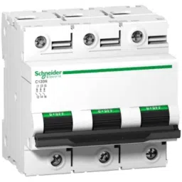Schneider Electric Acti9 C120N 125A C-Curve Three Pole MCB, A9N18369, Breaking Capacity: 10 kA-6