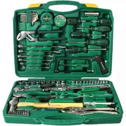 Malfah Enterprises 110180 Green Silver &a; Black Domestic Tool KitSet-picture-12