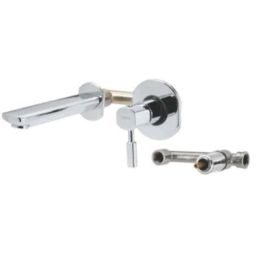 Cera Gayle Brass Chrome Finish Wall Mounted Basin Spout &a; Operating Lever Set Consisting of Exposed &a; Concealed Part, F1014652-picture-44