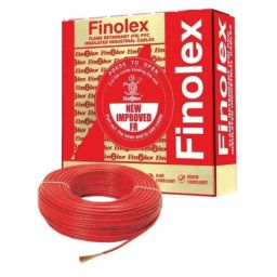 Finolex 6 Sqmm Single Core Red FR Copper PVC Insulated House Wire, Length: 90 m-21
